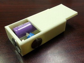 ebox mosfet singola 18650 l'elettronica box mod ecig singolo 18 tp4056 vape 3d print model - Mito3D
