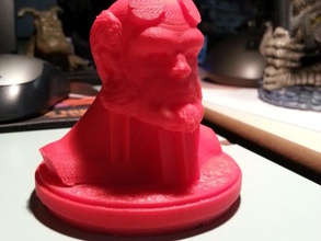 hellboy bust sculptures hi-res movies 3d print model - Mito3D