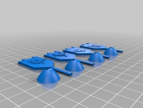 runewars activation banners games 3d print model - Mito3D