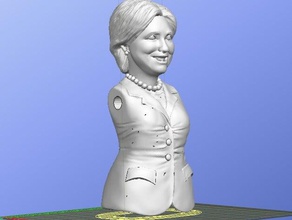 hillary action figure remix sculptures clinton 3d print model - Mito3D