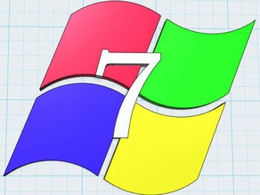 windows 7 logo les signes et logos 3d print model - Mito3D