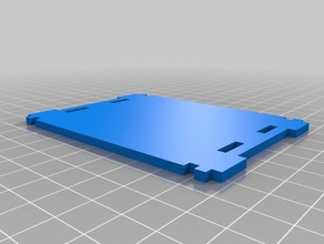 caja con tapa bisagrada y plataforma 3d printing 3d print model - Mito3D