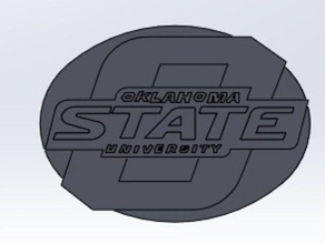 oklahoma Eyalet logo işaretler ve logolar Muş 3d print model - Mito3D