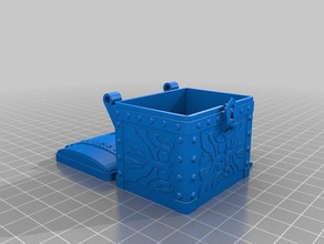 dice chest w key holder 3d printing 3d print model - Mito3D