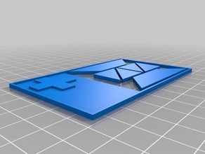 meinen maßgeschneiderten cross-puzzle - business-card-format Rätsel kundengebundene 3d print model - Mito3D