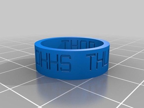 thunder ring inside out rings customized 3d print model - Mito3D