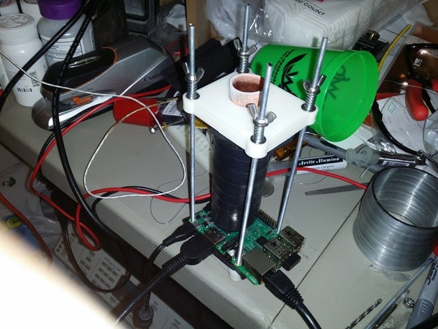 raspberry pi 2 ln2 mounts electronics 3D print model - Mito3D