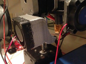 oneup twoup cooling fan duct 3d printer accessories nozzle q3d 3d print model - Mito3D