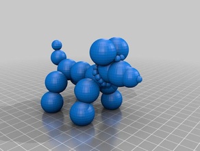 nova orleans esferas cão esculturas talão de louisiana mardi gras 3d print model - Mito3D
