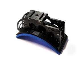 dslr rig - almohadilla de hombro la cámara réflex digital canon eos aparejo 3d print model - Mito3D