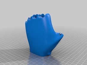 flexyhand v 2 geschlitzt flexy-hand 3d print model - Mito3D