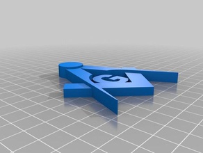 square Kompass 3d print model - Mito3D