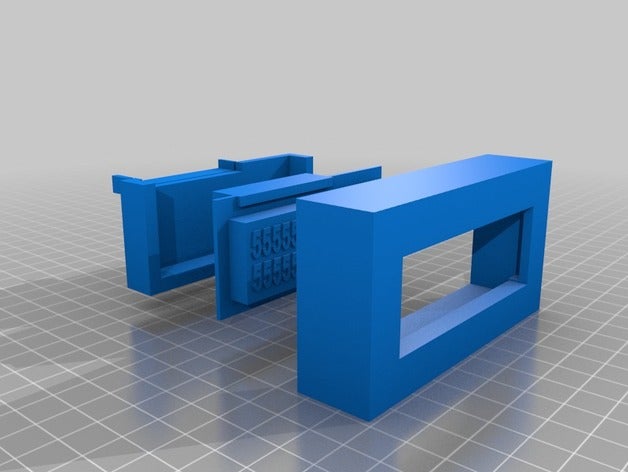 16x2 lcd Gehäuse - Elektronik 1602 lcd-Einfassung lcd-Gehäuse 3D print model - Mito3D