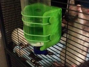 sostenedor de botella agua critter nación las mascotas la jaula rata pequeños animales 3d print model - Mito3D