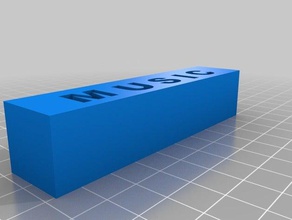 music block 3d print model - Mito3D
