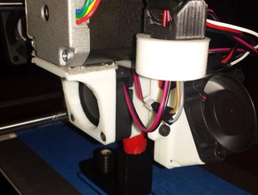 extruder motor mount 3d printer parts 3dprinting printing fan printrbot simple 1405 upgrade 3d print model - Mito3D