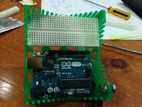 arduino-uno breadboard destek araç sahipleri & kutu 3d print model - Mito3D