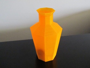 sellado de la moneda jarra los contenedores planta octogonal poligonal florero 3d print model - Mito3D