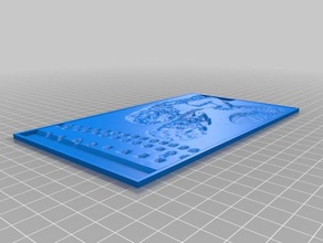 luc emily 2d art personnalisé 3d print model - Mito3D