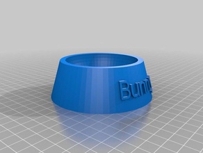 bunny food bowl pets customized 3d print model - Mito3D