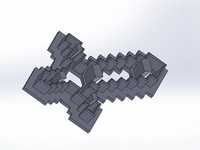 minecraft sword - cookie cutter kitchen & dining cookiecutter 3d print model - Mito3D