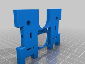 melhoria do hexágono de resfriamento da ventoinha sistema makerfarm prusa i3v i3 5mm placa montagem buracos impressora 3d peças 3d print model - Mito3D
