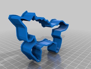 unicorn cookie cutter kitchen & dining cookiecutter cookies 3d print model - Mito3D