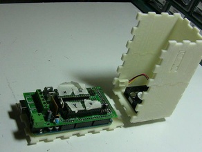 modulare reprap rampe di elettronica caso altri ad incastro arduino mega openscad 3d print model - Mito3D