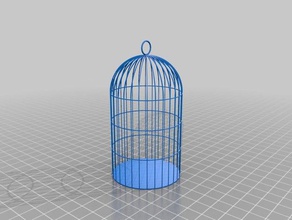 bird cage 3d printing birdcage birdhouse container 3d print model - Mito3D