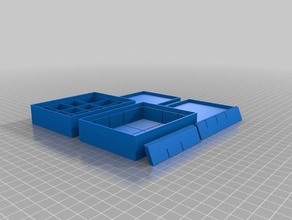 box 3d printing container organizer slat 3d print model - Mito3D