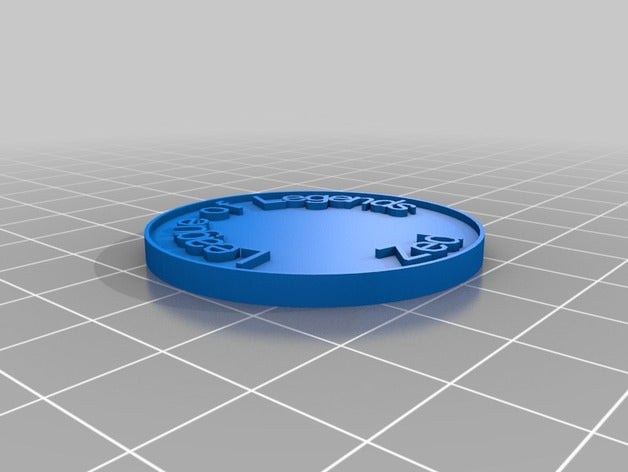 socle zed coins & badges customized 3D print model - Mito3D