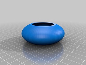 my customized parametric spheroid pot 2 outdoor & garden 3d print model - Mito3D