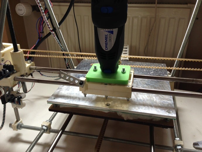 dremel monte 3d de la impresora accesorios cnc fresado reprep router herramienta 3D print model - Mito3D