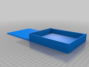 mon paramétrique personnalisé boîte à couvercle coulissant porte-outils & boîtes 3d print model - Mito3D