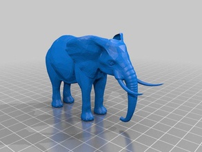 figurine éléphant les animaux 3d print model - Mito3D