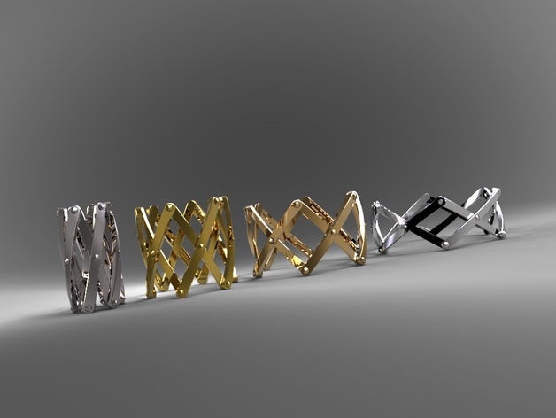 expandable structure bracelet fashion accessory 3D print model - Mito3D