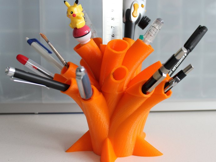 porte-stylo bureau de ordinateur le crayon porte plume 3D print model - Mito3D