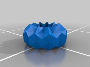 doblado diedro toro 1 matemáticas art monohedral el origami poliedro torus 3d print model - Mito3D