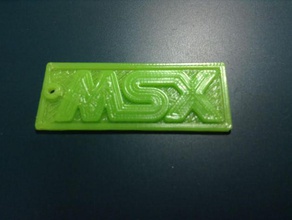 msx tag key 3d print model - Mito3D