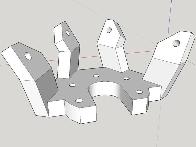 kossel mini e3d v6 a doppia ventola Stampante 3d parti 3D print model - Mito3D