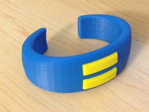 equality bangle bracelet bracelets 3d print model - Mito3D