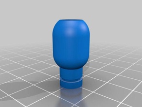 drip tip - rounded cannon 3d print model - Mito3D