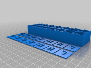 customizable pillbox customizer 3d print model - Mito3D