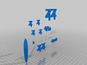 4zen disegni segni e loghi 3d print model - Mito3D