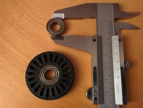 spool holder 16mm bearing 3d printer accessories 3d print model - Mito3D