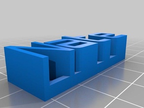 nate plaque de nom sculptures personnalisé 3d print model - Mito3D