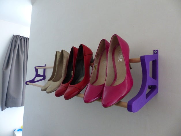 high-heeled shoe storage organization high heel heels pumps shoes 3D print model - Mito3D