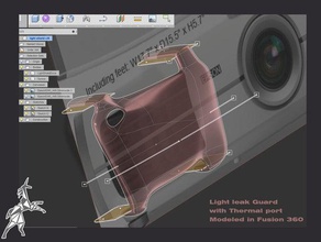 planetarium projector light leak heat shield parts astronomy epson 3d print model - Mito3D
