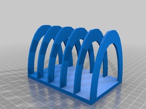 toast letter rack kitchen dining 3d print model - Mito3D