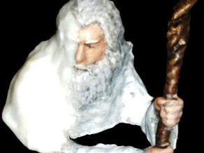 gandalf white hobbit models game hero kolo33 model statue 3d print model - Mito3D